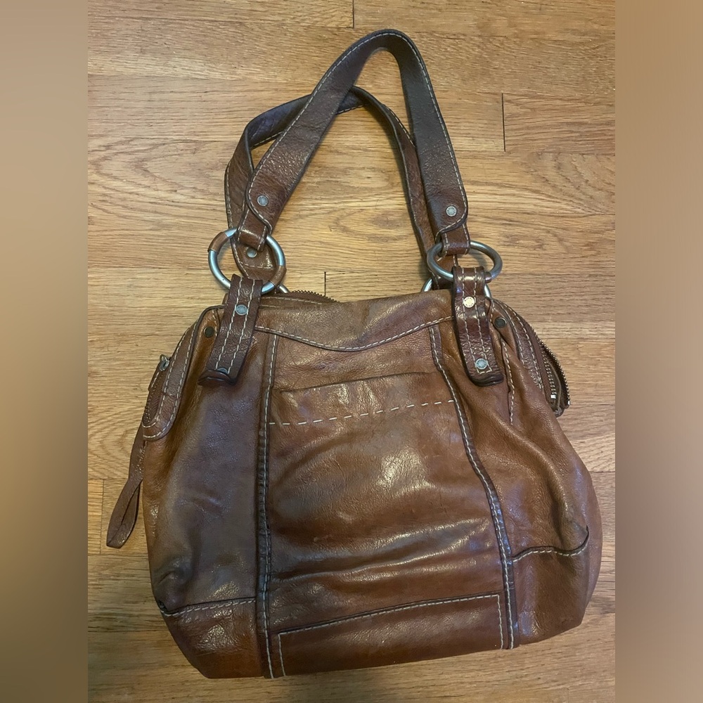 Vintage leather Abercrombie handbag from their ruehl no.925 brand